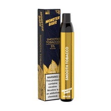 Smooth Tobacco Flavored Monster Bars Disposable Vape Device 3500 puffs
