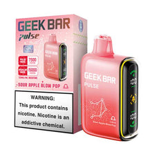 Sour Apple Blow Pop Flavored Geek bar Pulse Disposable Vape Device - 15000 Puffs | everythingvapes.com - 10PK