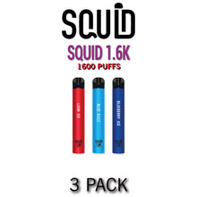 Squid 1.6K Disposable Vape Device | 1600 Puffs - 3Pk