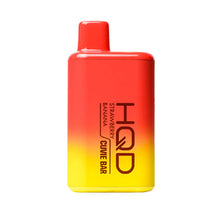 6 Pack Strawberry Banana Flavored HQD Cuvie BAR Disposable Vape Device 7000 Puffs | everythingvapes.com