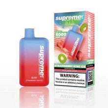 Strawberry Kiwi Ice Flavored Supreme BAR Disposable Vape Device 6000 Puffs 3PK | everythingvapes.com