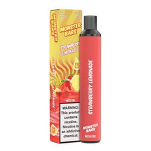 Strawberry Lemonade Flavored Monster Bars Disposable Vape Device 3500 puffs