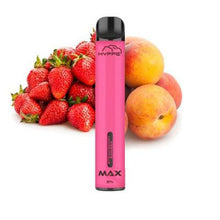 Strawberry Peach Hyppe Max Disposable Device - EveryThing Vapes