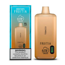 Tobacco Flavored Fume FRUITIA Disposable Vape Device - 8000 Puffs | everythingvapes.com - 6PK