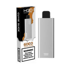 Tropical Sunrise Flavored HQD Cuvie Slick Disposable Vape Device 6000 Puffs - 10 Pack | everythingvapes.com