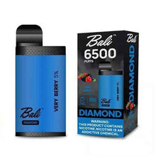 Very Berry flavored Bali DIAMOND Disposable Vape Device 6500 Puffs