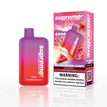 Watermelon Candy Flavored Supreme BAR Disposable Vape Device 6000 Puffs 3PK | everythingvapes.com