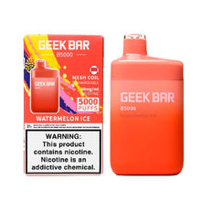 Watermelon Ice Flavored Geek Bar B5000 Disposable Vape Device - 5000 Puffs | everythingvapes.com - 1PC