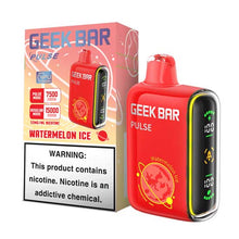 Watermelon Ice Flavored Geek bar Pulse Disposable Vape Device - 15000 Puffs | everythingvapes.com - 10PK
