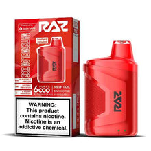 Watermelon Ice Flavored Raz CA6000 Zero Disposable Vape Device - 6000 Puffs | everythingvapes.com - 3PK