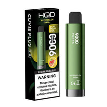 Watermelon Nana Flavored HQD Cuvie Plus 2.0 Disposable Vape Device - 9000 Puffs | everythingvapes.com - 1PC