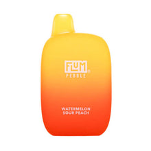 Watermelon Sour Peach Flavored Flum Pebble Disposable Vape Device - 6000 Puffs | everythingvapes.com - 1PC
