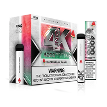 Watermelon Candy flavor Uno 4K Tobacco Free Disposable Vape Device 1pc