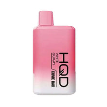 6 Pack White Gummy Flavored HQD Cuvie BAR Disposable Vape Device 7000 Puffs | everythingvapes.com