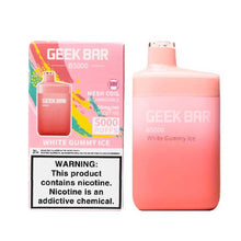 White Gummy Ice Flavored Geek Bar B5000 Disposable Vape Device - 5000 Puffs | everythingvapes.com - 1PC