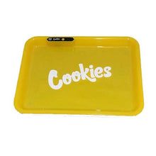 Yellow Cookies Rolling Tray Led Usb Charging Luminous Plate Smoking Accessories - EveryThing Vapes