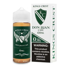 Kings Crest Don Juan Cafe 120ml 3Mg - EveryThing Vapes