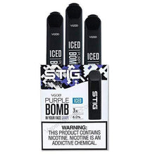 Vgod Stig Purple Bomb Disposable Vape Pod Device 3Pk - EveryThing Vapes