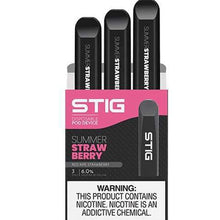Vgod Stig Summer Strawberry Disposable Vape Pod Device 3Pk - EveryThing Vapes