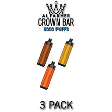 Al Fakher Crown Bar Disposable Vape Device | 8000 Puffs - 3PK