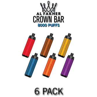 Al Fakher Crown Bar Disposable Vape Device | 8000 Puffs - 6PK