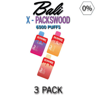 Bali X Packwoods 0% Disposable Vape Device | 6500 PUFFS - 3PK