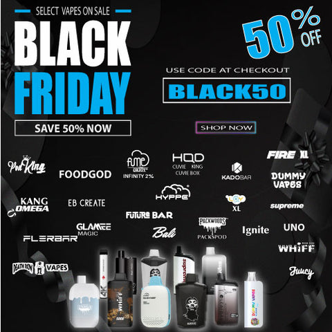 Black Friday Sale on These Select Vapes Only Less 50%