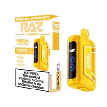 Banana Coconut Flavored Raz TN9000 Disposable Vape Device 1PC | everythingvapes.com