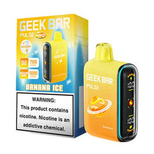 Banana Ice Flavored Geek bar Pulse Disposable Vape Device - 15000 Puffs |EveryThing Vapes - 10PK

