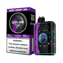 Berry Cherry Lime Flavored Geek Bar Pulse X Platinum Disposable Vape Device - 25K Puffs - 10PK | EveryThing Vapes