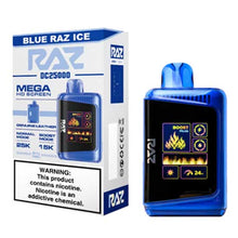 Blue Raz Ice Flavored Raz DC25000 Disposable Vape Device - 25K Puffs - 6PK | EveryThing Vapes