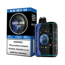 Blue Razz Ice Flavored Geek Bar Pulse X Platinum Disposable Vape Device - 25K Puffs - 10PK | EveryThing Vapes