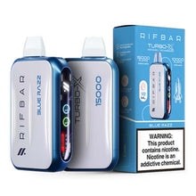 Blue Razz Flavored Rifbar Turbo-X Disposable Vape Device 6PK | EveryThing Vapes