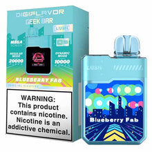 Blueberry FAB Flavored Digiflavor Geek Bar LUSH Disposable Vape Device - 20K Puffs | Everything Vapes
