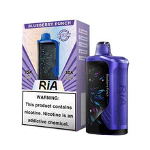 Blueberry Punch Flavored RiA NV30K Disposable Vape Device - 30K Puffs