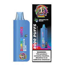 Brooklyn Blue Flavored Dummy Disposable Vape Device with 8000 Puffs 