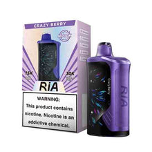 Crazy Berry Flavored RiA NV30K Disposable Vape Device - 30K Puffs