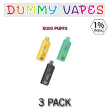 Dummy Vapes 1% Nicotine Disposable Vape Device | 8000 Puffs - 3PK