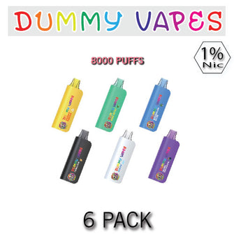 Dummy Vapes 1% Nicotine Disposable Vape Device | 8000 Puffs - 6PK