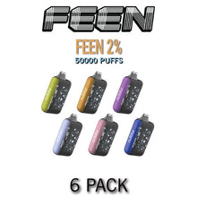 FEEN 2% Nicotine Disposable Vape | 50K Puffs - 6PK