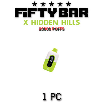 Fifty Bar X Hidden Hills Disposable Vape Device | 20000 Puffs - 1PC