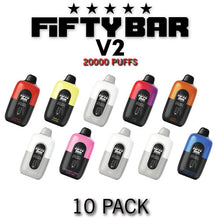 Fifty Bar V2 Disposable Vape Device | 20K Puffs - 10PK