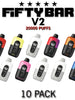 Fifty Bar V2 Disposable Vape Device | 20K Puffs - 10PK