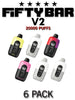 Fifty Bar V2 Disposable Vape Device | 20K Puffs - 6PK