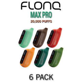 FLONQ Max Pro Disposable Vape Device | 20000 PUFFS - 6PK