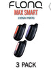 FLONQ Max Smart 0% Nicotine Disposable Vape Device | 10000 PUFFS - 3PK