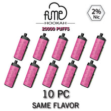 FUME Hookah 2% Disposable Vape Device | 20k Puffs - 10PC