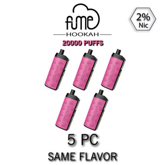 FUME Hookah 2% Disposable Vape Device | 20k Puffs - 5PC