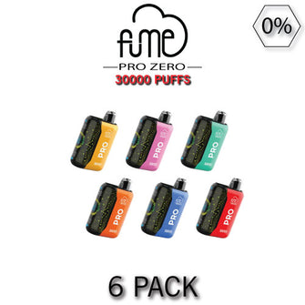 Fume PRO ZERO 0% Disposable Vape Device 30000 Puffs - 6PK