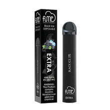 Black Ice-Flavored Fume EXTRA 5% Disposable Vape Device 3PK